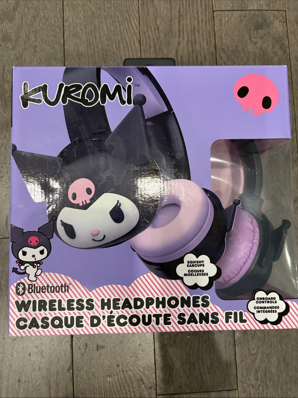 Kuromi Wireless Over-Ear Headphones — Purple